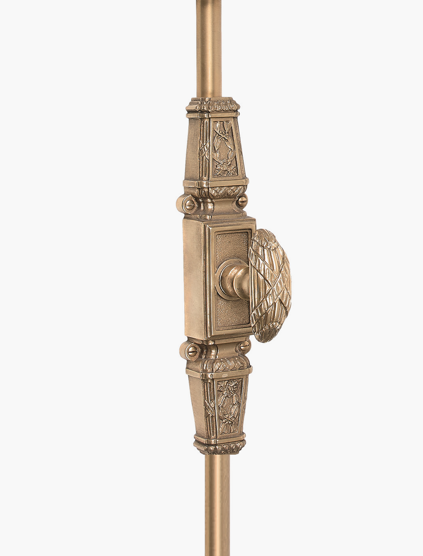 Double interrupteur Alombard concorde plaque bronze argenté style